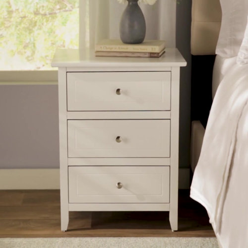 Andover Mills™ Santaana Solid + Manufactured Wood Nightstand & Reviews Wayfair